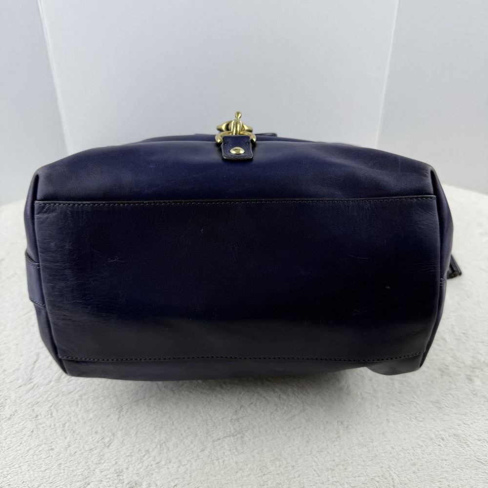 Coach Legacy Duffle Leather Purple Shoulder Crossbody Handbag 23420 Tassels - Picture 8 of 16